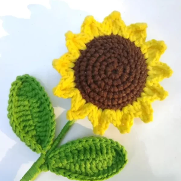 Crochet sunflower (single)
