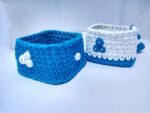 Blue, White 2 Baskets - Image 2