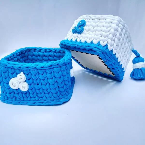 Blue, White 2 Baskets