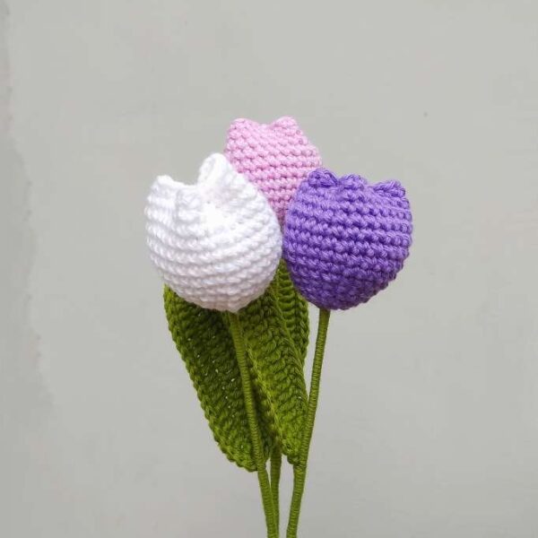 Crochet Tulips (Set of 3)