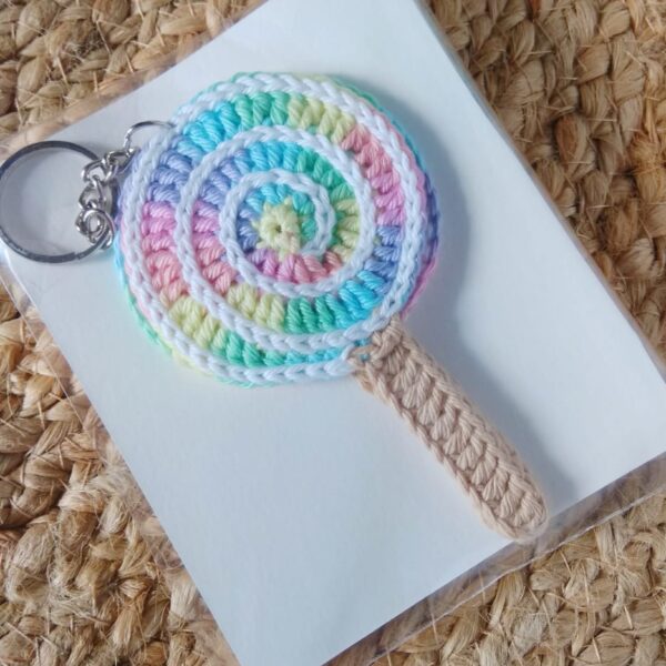 Swirl Lollipop Keychain