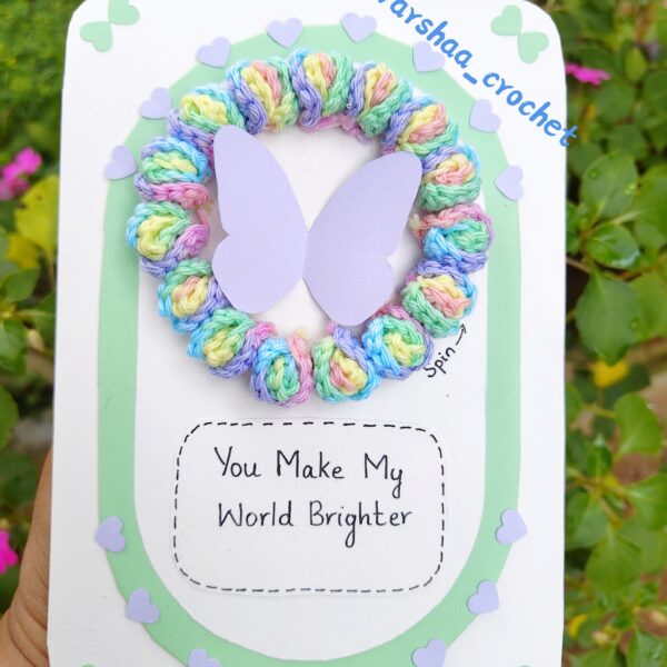 Spin the butterfly card